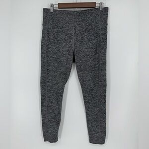 Athlux Women's Gray High-Waisted Leggings With Pockets Size XL